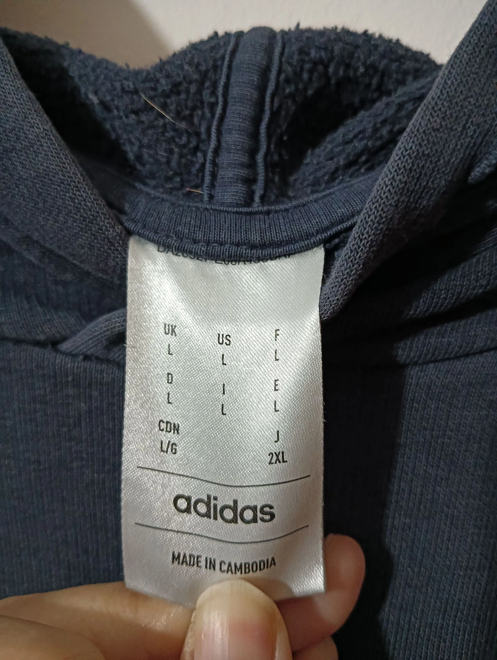 ADIDAS Hoodie Navy Blue size L, men – photo 6